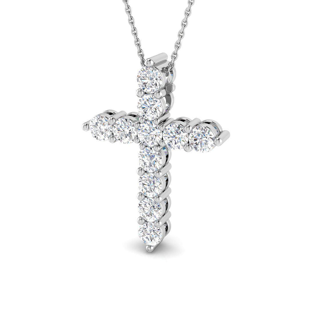 SP4802 — Cross - 9k White Gold