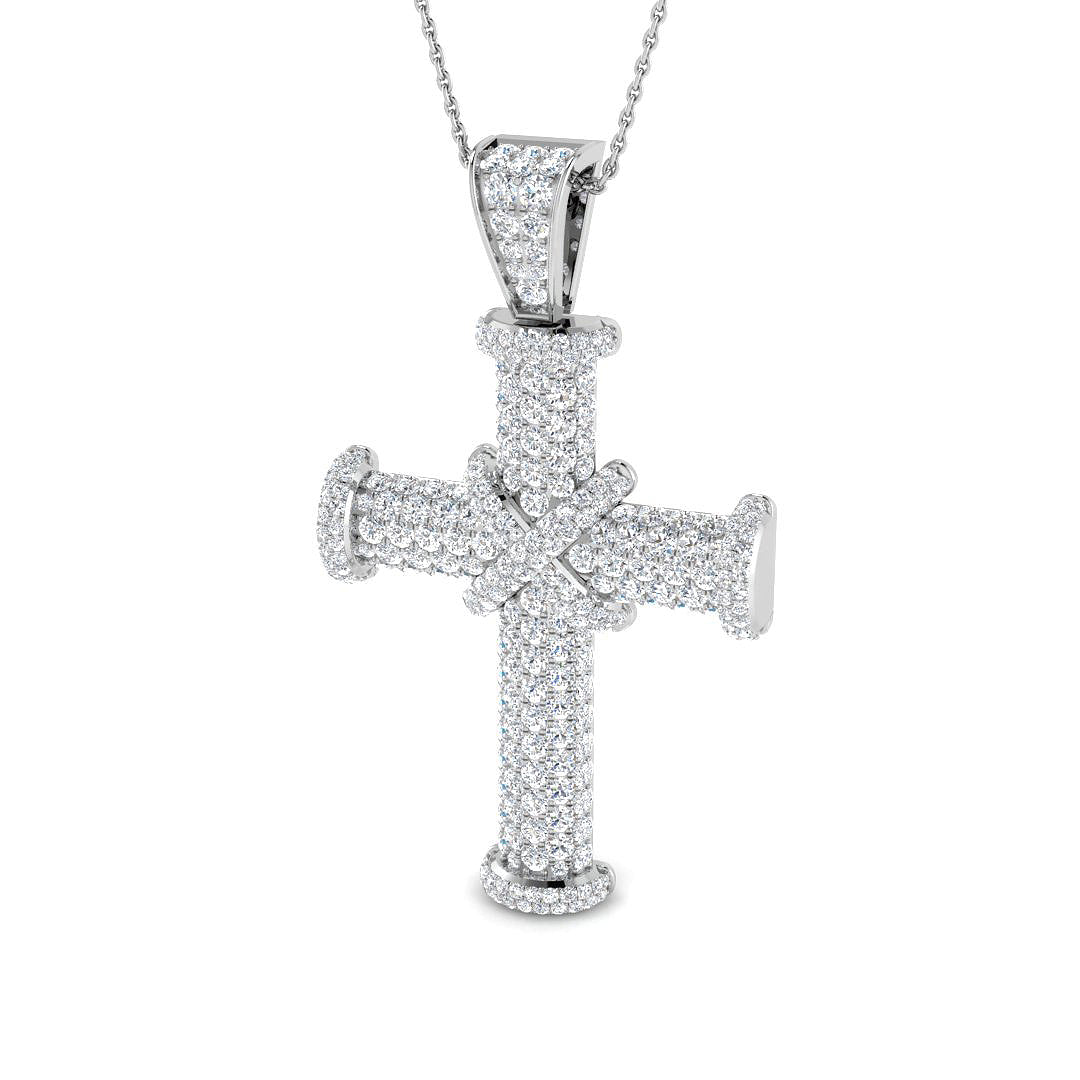 SP4820 — Cross - 9k White Gold