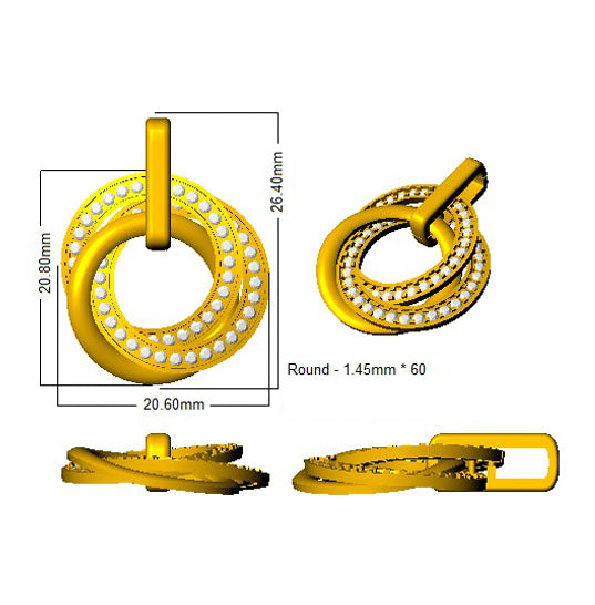 SP4851 — Pendant - 9k Yellow Gold detail