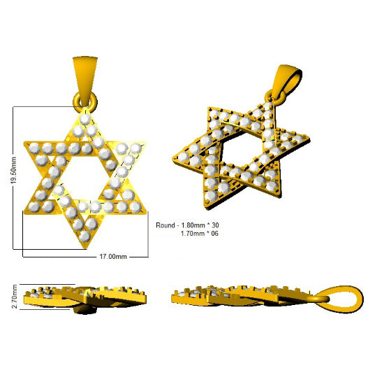 SP4859 — Pendant - 9k Yellow Gold detail
