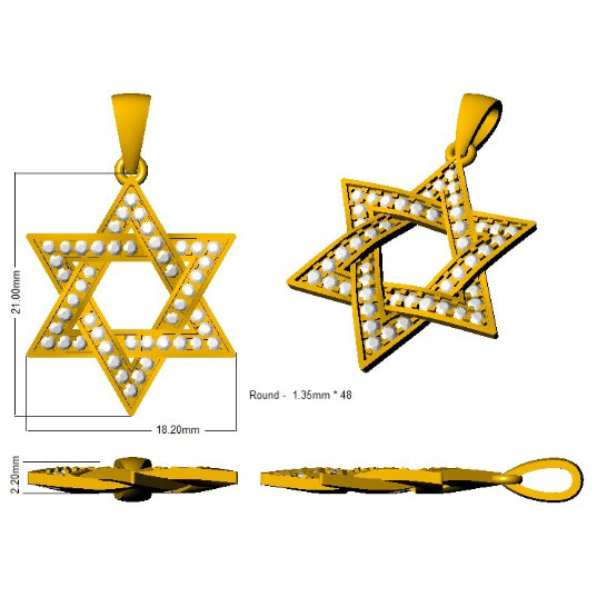 SP4869 — Pendant - 9k Yellow Gold detail