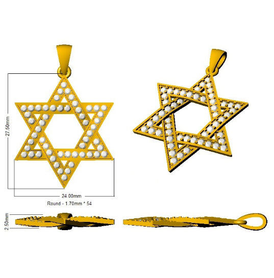 SP4871 — Pendant - 9k Yellow Gold detail