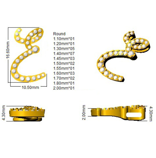SP4909-E — Pendant - 9k Yellow Gold detail