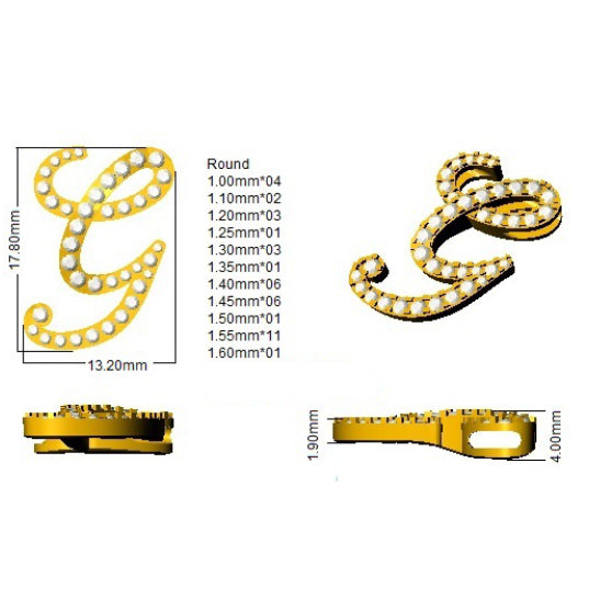 SP4909-G — Pendant - 9k Yellow Gold detail