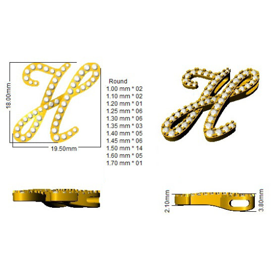 SP4909-H — Pendant - 9k Yellow Gold detail