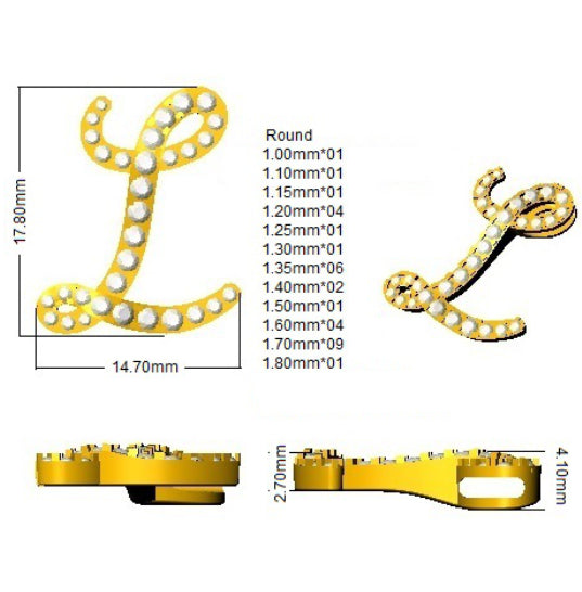SP4909-L — Pendant - 9k Yellow Gold detail