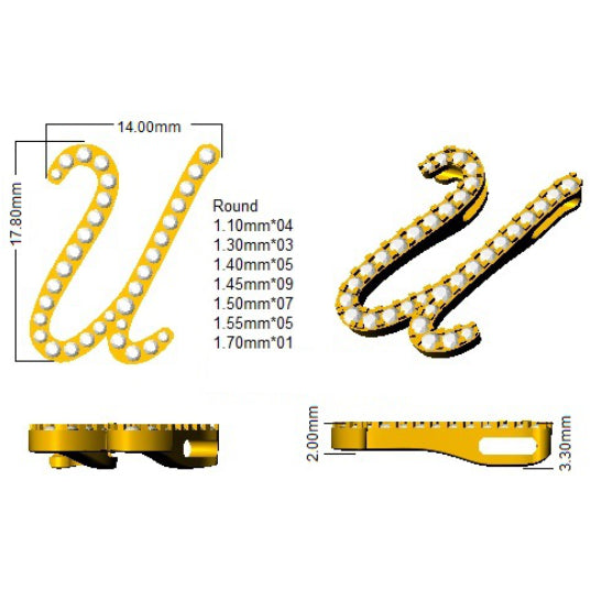 SP4909-U — Pendant - 9k Yellow Gold detail
