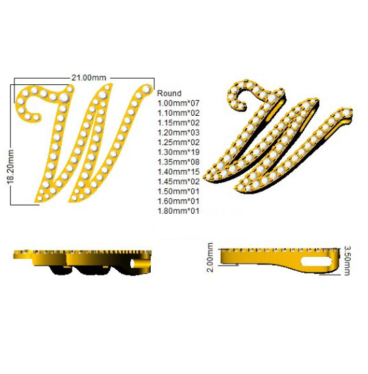 SP4909-W — Pendant - 9k Yellow Gold detail