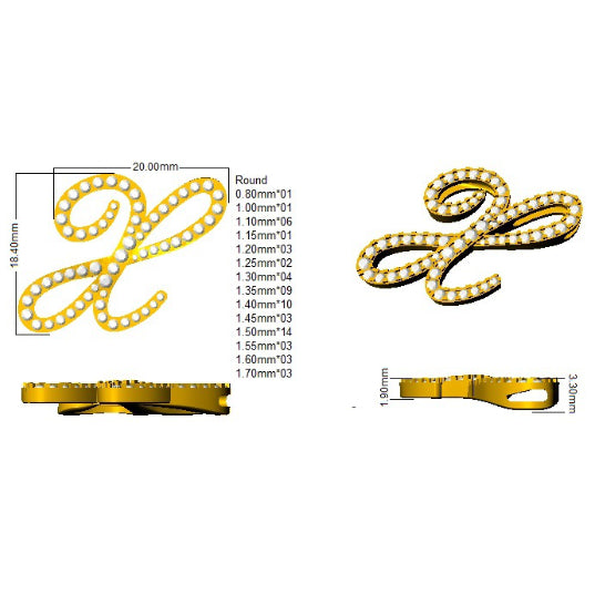 SP4909-X — Pendant - 9k Yellow Gold detail