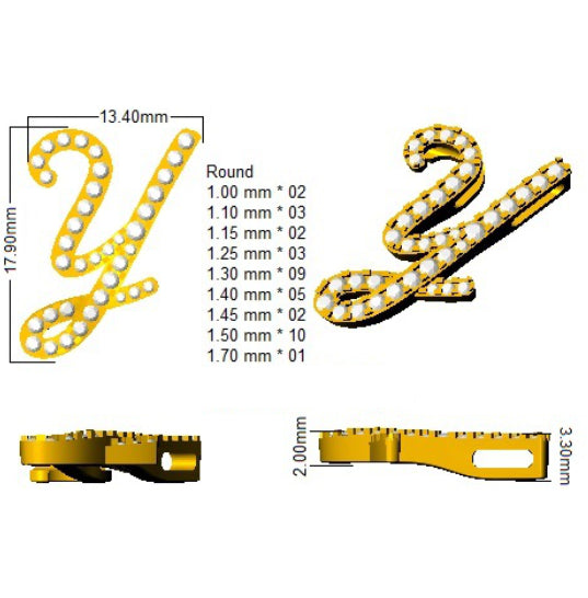 SP4909-Y — Pendant - 9k Yellow Gold detail