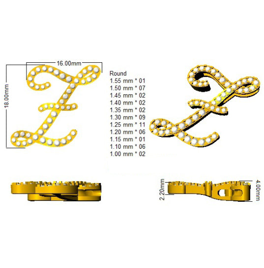 SP4909-Z — Pendant - 9k Yellow Gold detail