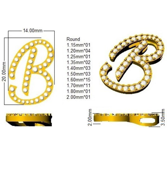 SP4945-B — Pendant - 9k Yellow Gold detail