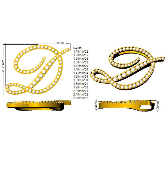 SP4945-D — Pendant - 9k Yellow Gold detail