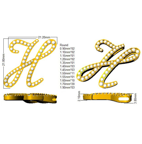 SP4945-H — Pendant - 9k Yellow Gold detail