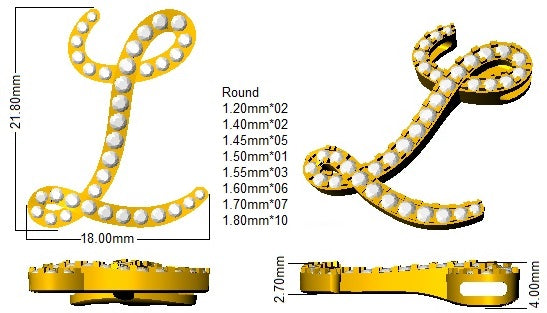 SP4945-L — Pendant - 9k Yellow Gold detail