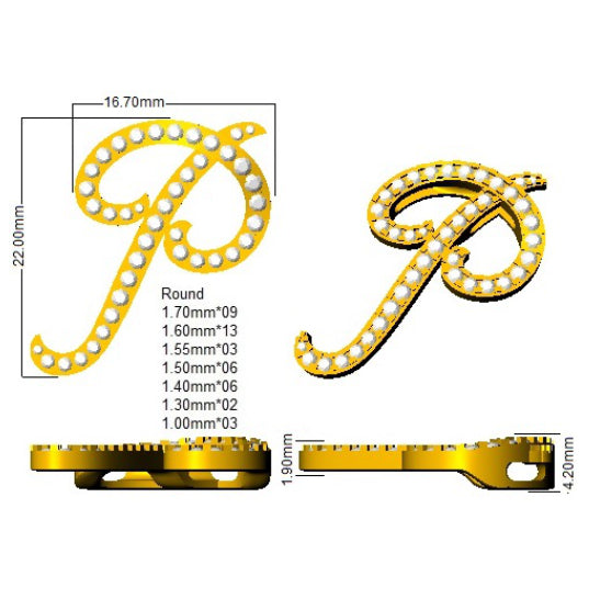 SP4945-P — Pendant - 9k Yellow Gold detail