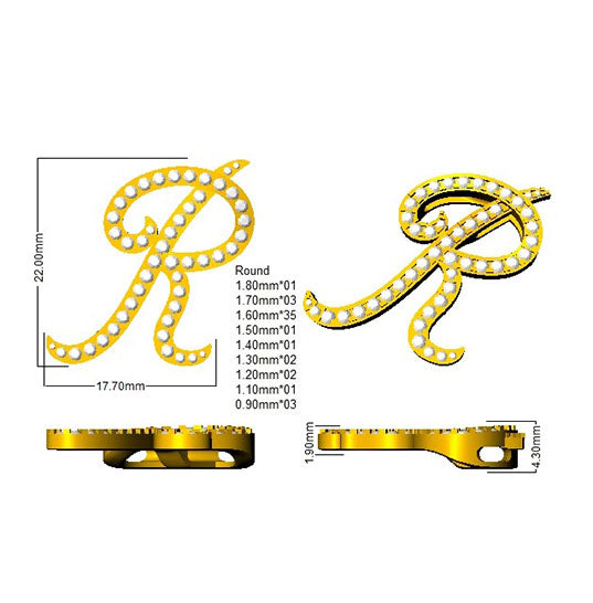 SP4945-R — Pendant - 9k Yellow Gold detail