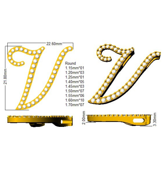 SP4945-V — Pendant - 9k Yellow Gold detail