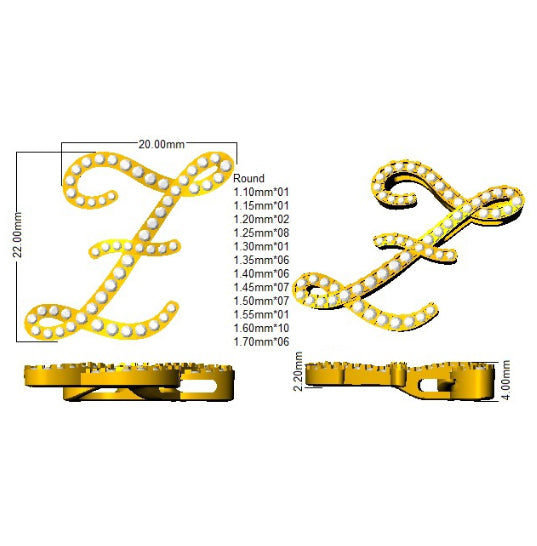 SP4945-Z — Pendant - 9k Yellow Gold detail