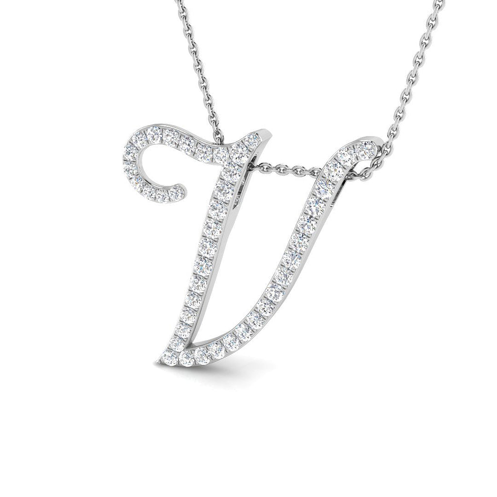 SP4945-V — Pendant - 9 KT White Gold