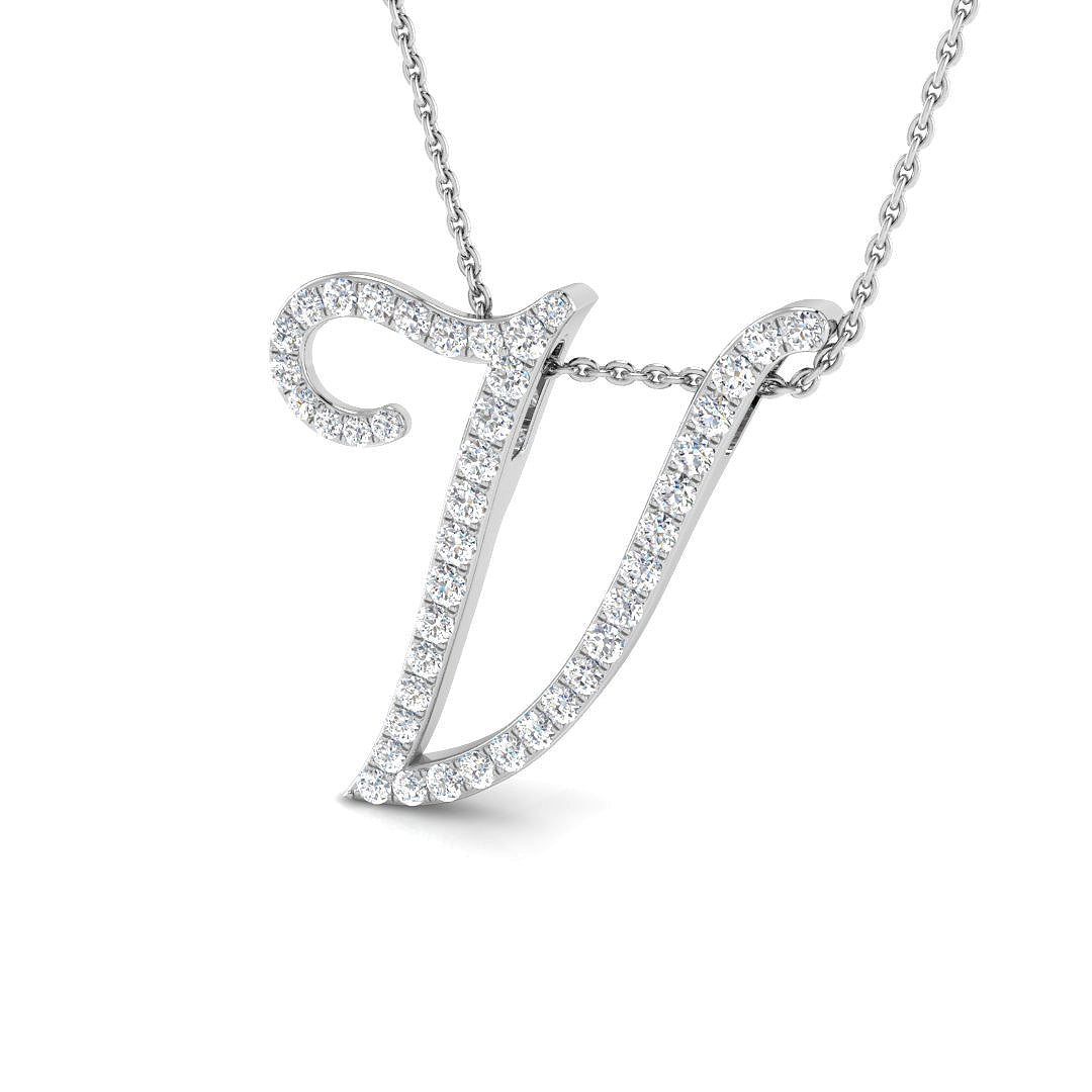 SP4945-V — Pendant - 9 KT White Gold