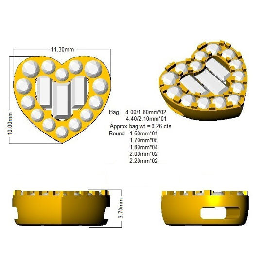 SP4955 — Pendant - 9k Yellow Gold detail