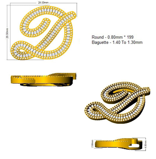 SP4956-D — Pendant - 9k Yellow Gold detail