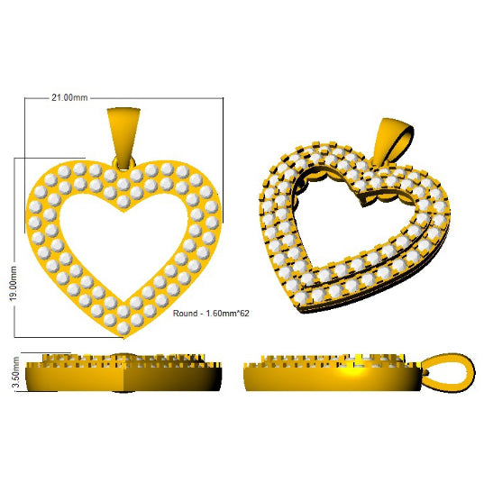 SP4972 — Pendant - 9k Yellow Gold detail
