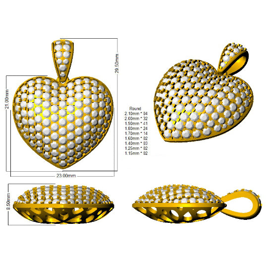 SP4985 — Pendant - 9k Yellow Gold detail