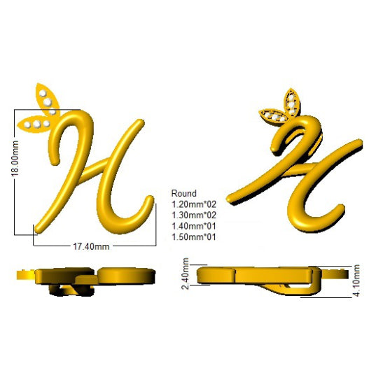 SP4996-H — Pendant - 9k Yellow Gold detail