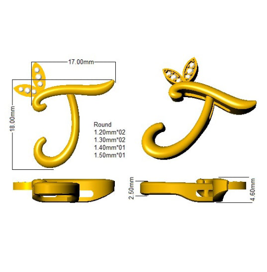 SP4996-J — Pendant - 9k Yellow Gold detail