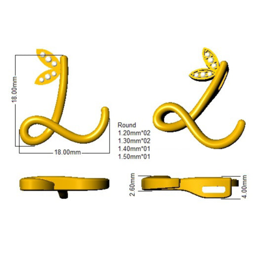 SP4996-L — Pendant - 9k Yellow Gold detail