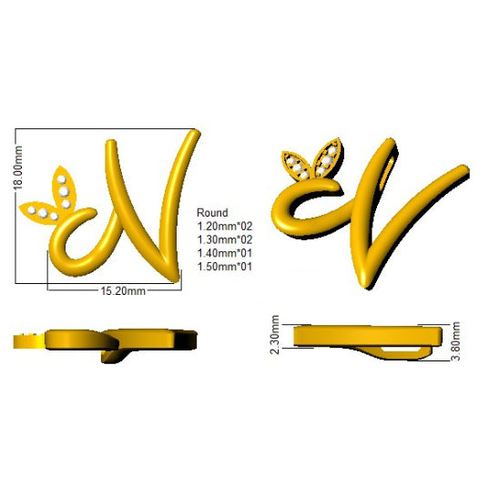 SP4996-N — Pendant - 9k Yellow Gold detail