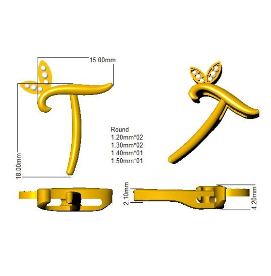 SP4996-T — Pendant - 9k Yellow Gold detail