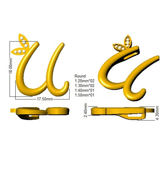SP4996-U — Pendant - 9k Yellow Gold detail