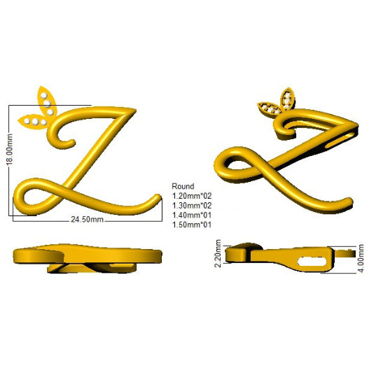SP4996-Z — Pendant - 9k Yellow Gold detail
