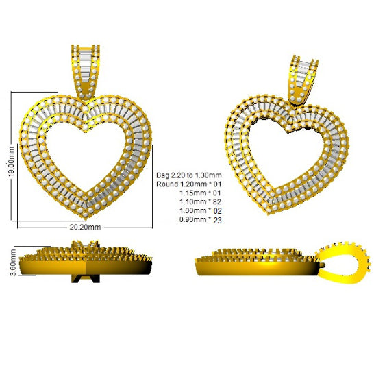 SP4998 — Pendant - 9k Yellow Gold detail