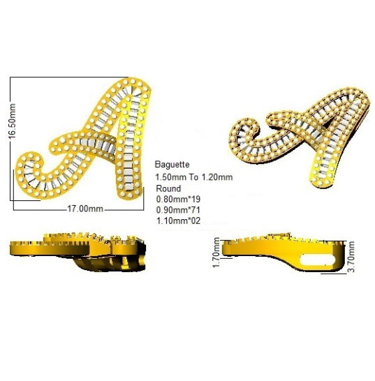 SP5002-A — Pendant - 9k Yellow Gold detail