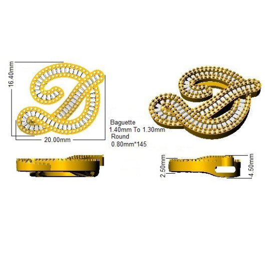 SP5002-D — Pendant - 9k Yellow Gold detail