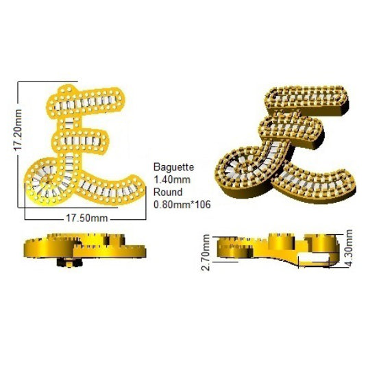 SP5002-E — Pendant - 9k Yellow Gold detail