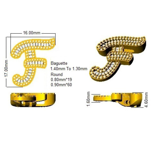 SP5002-F — Pendant - 9k Yellow Gold detail