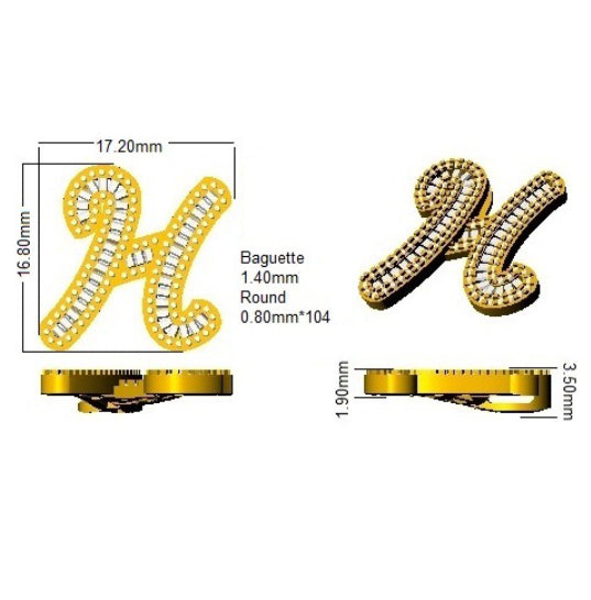 SP5002-H — Pendant - 9k Yellow Gold detail