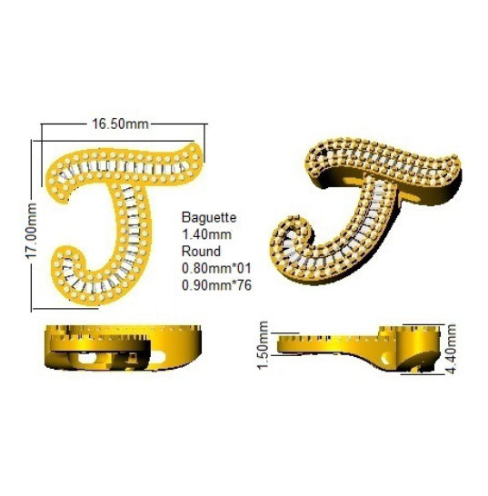 SP5002-J — Pendant - 9k Yellow Gold detail