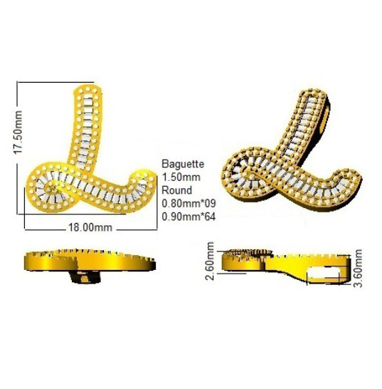 SP5002-L — Pendant - 9k Yellow Gold detail