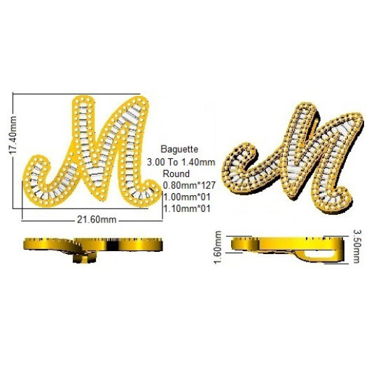 SP5002-M — Pendant - 9 KT Yellow Gold detail