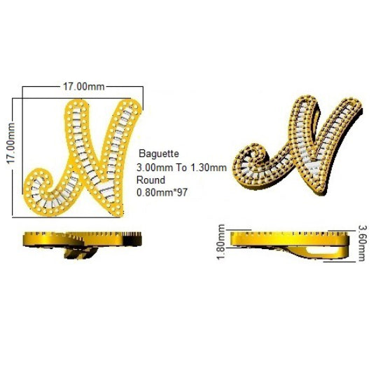 SP5002-N — Pendant - 9k Yellow Gold detail