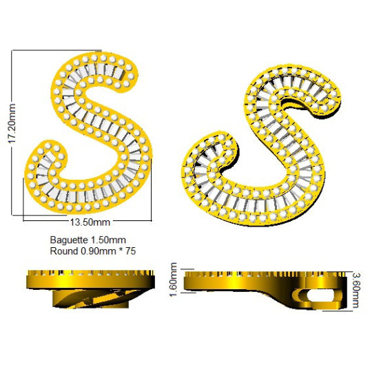 SP5002-S — Pendant - 9k Yellow Gold detail