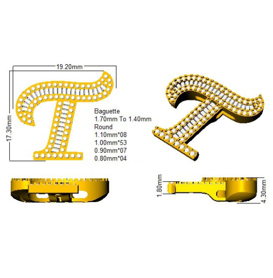SP5002-T — Pendant - 9k Yellow Gold detail