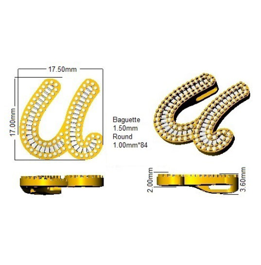 SP5002-U — Pendant - 9k Yellow Gold detail