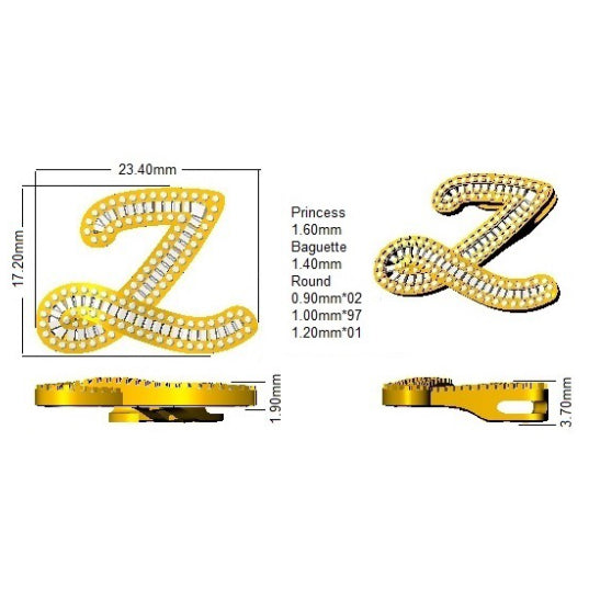 SP5002-Z — Pendant - 9k Yellow Gold detail